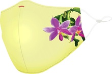Load image into Gallery viewer, Printed - Yellow Orchid *New Contoured Mask Design*
