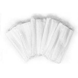 Adult Size: White 3 Ply Disposable Mask
